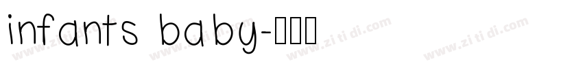 infants baby字体转换